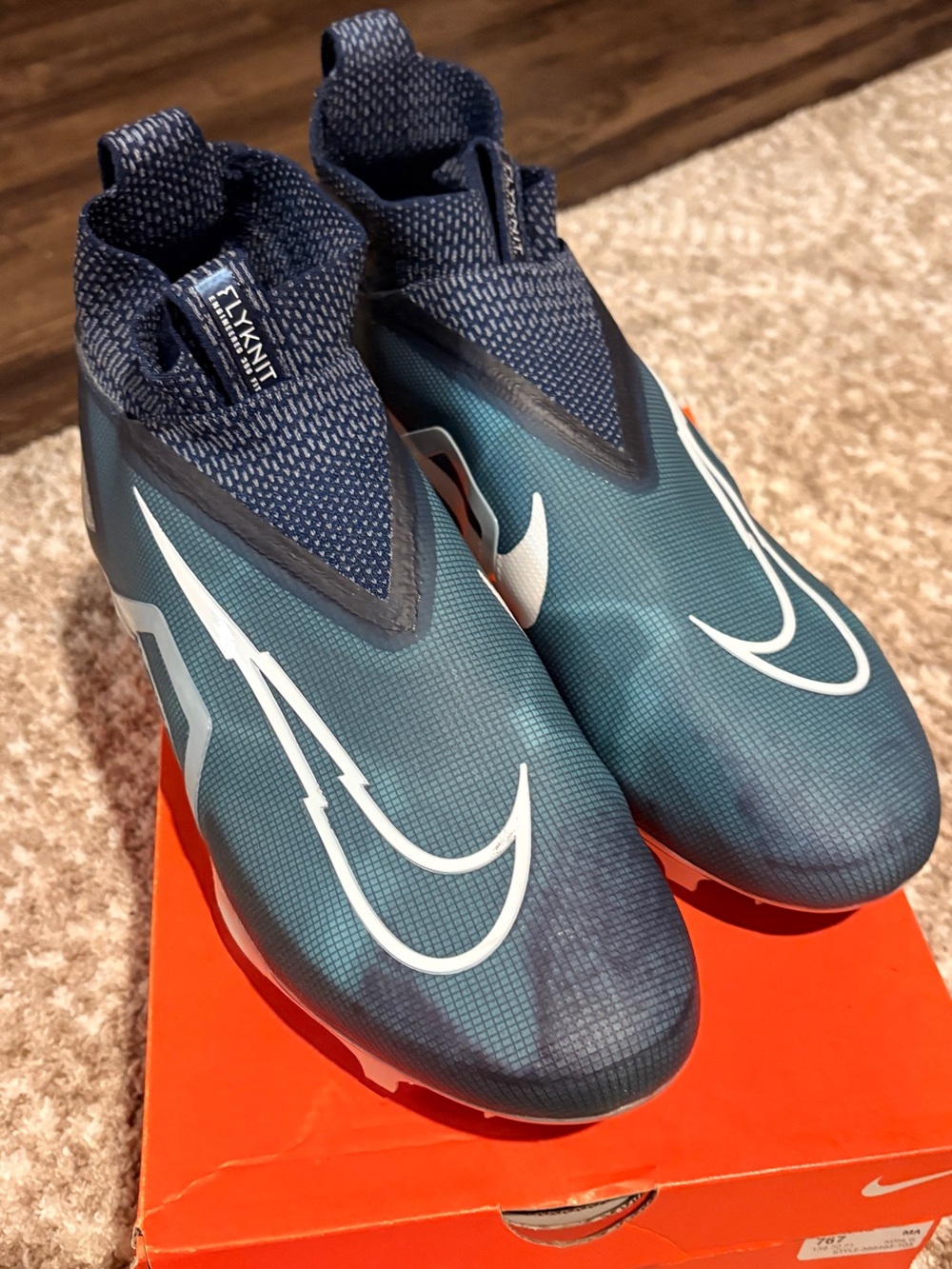 Nike Men's Athletic Soccer Cleats - Teal, Navy, White
